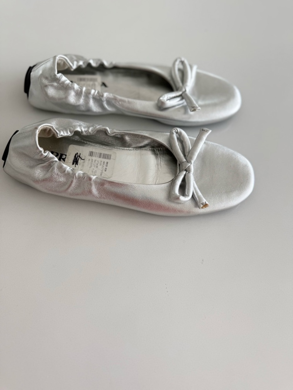 NWOT PRADA Metallic leather ballet flats - 38 - Picture 4 of 9